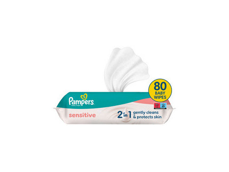 Pampers Lingette humide sensitive, pack de voyage