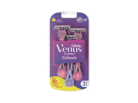 Gillette Venus Rasoir jetable Colours, pack de 3