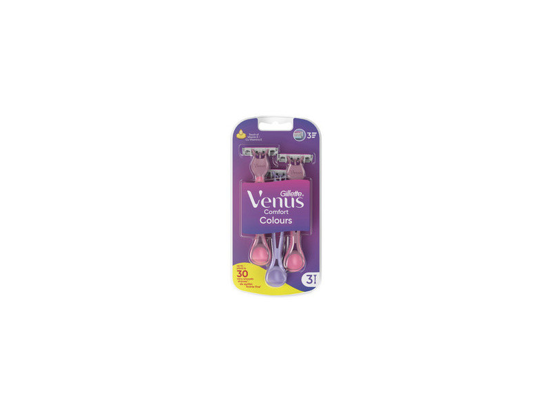 Gillette Venus Rasoir jetable Colours, pack de 3