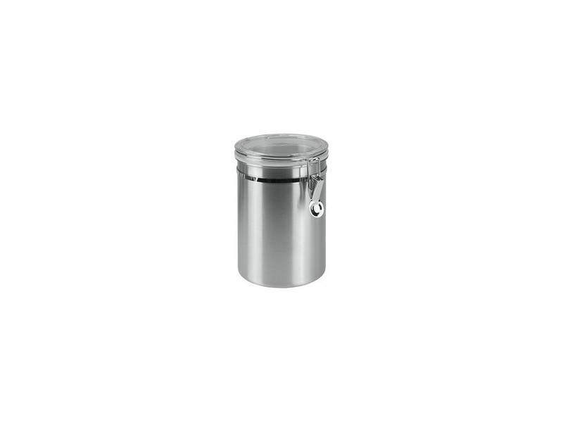 metaltex Boîte de conservation, 1,0 L, rond, inox, argent