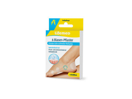 Lifemed Pansement pour ampoules, transparent, paquet de 6