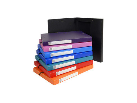EXACOMPTA Boîte de classement Opaque, PP, 40 mm, assorti