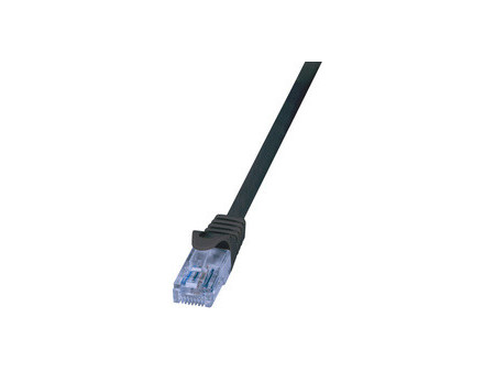 LogiLink Câble Patch EconLine, cat.6A, U/UTP, 10,0 m, noir