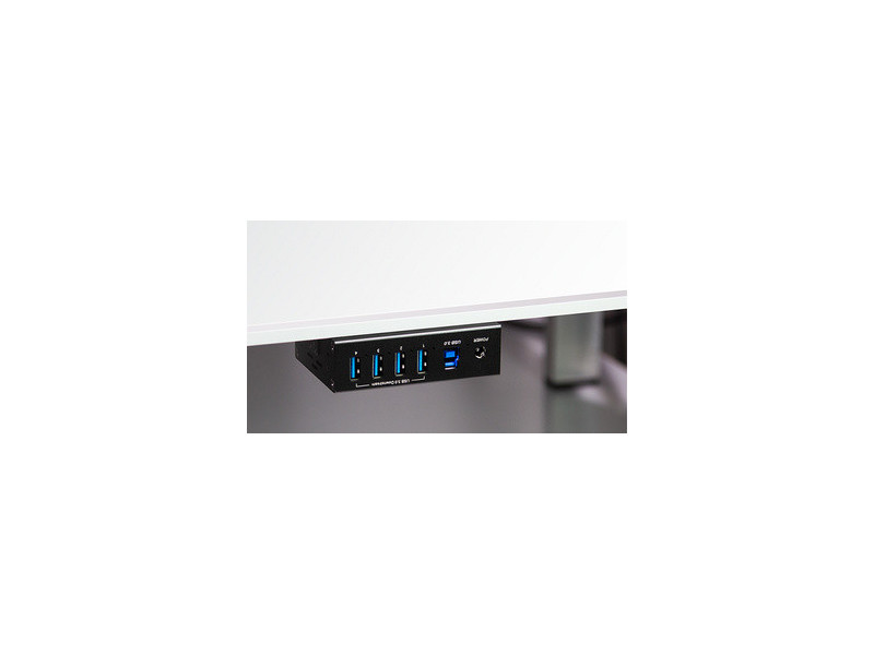 LogiLink Hub industriel USB 3.0, 4 ports, noir