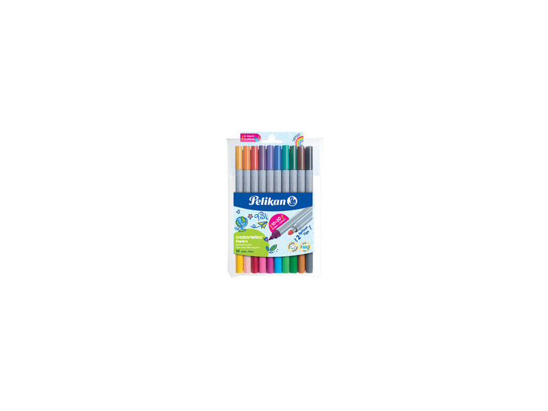 Pelikan Feutres colorella twin, rond, étui de 10
