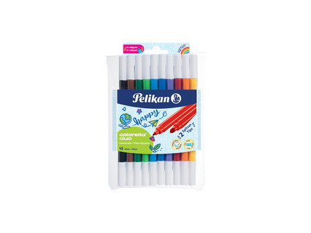 Pelikan Feutres colorella duo, rond, étui de 10
