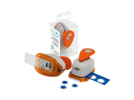 WEDO Perforateurs à motif, grand, présentoir de 12, assorti