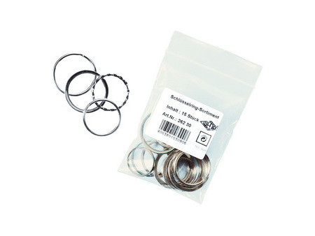 WEDO Anneaux porte-clé en métal, en sachet