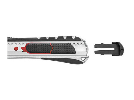 WEDO Cutter 2-en-1, lame: 9 mm, noir/rouge