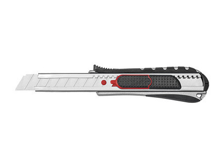WEDO Cutter 2-en-1, lame: 18 mm, noir/rouge