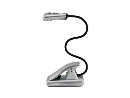 WEDO Lampe de lecture LED avec clip, mobile, 1 LED, noir