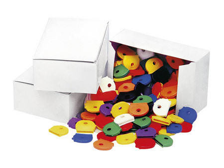 WEDO Protections rondes pour clés, carton de 100 pièces