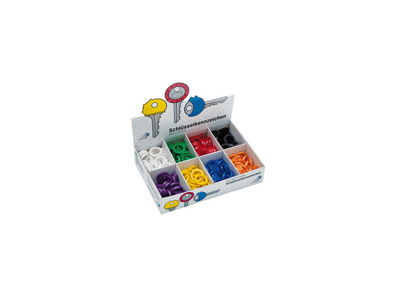 WEDO Couvre-têtes pour clé, présentoir 200 pièces, assorti