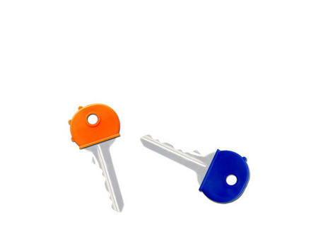 WEDO Protections rondes pour clés, présentoir de 200