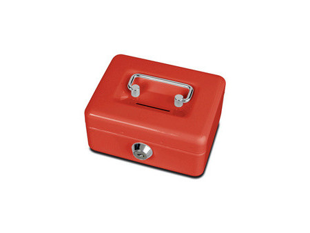 MAUL Caisse à monnaie avec fente, rouge