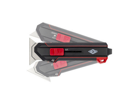 WEDO Couteau & grattoir 2 en 1 Premium, lame: 19 mm