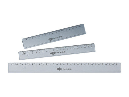 WEDO Règle plate, 160 mm, en plastique, transparente