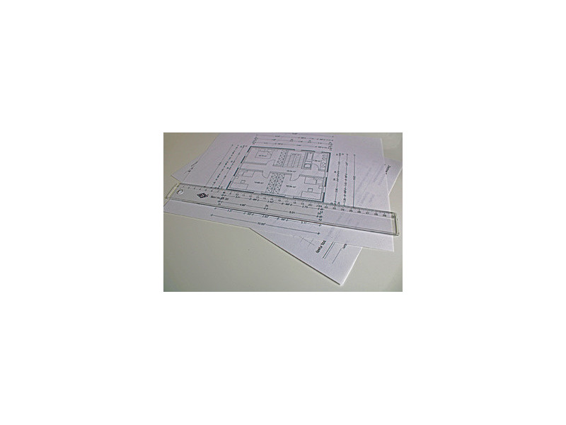 WEDO Règle plate, 200 mm, en plastique, transparente