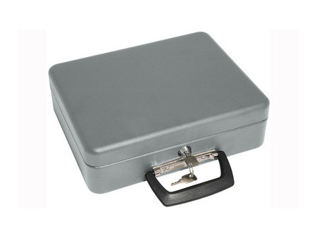 WEDO Coffret-caisse à monnaie standard, en tôle acier, gris
