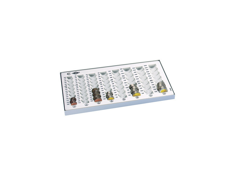 WEDO Monnayeur compact, capacité: 246,40 EUR, gris lumière