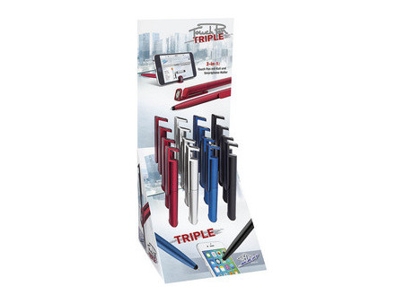 WEDO Stylet 3en1 'TRIPLE', présentoir de 16