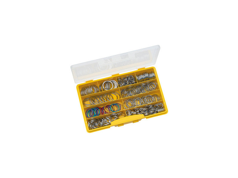 WEDO Anneaux porte-clé en métal, assortiment de 300 pièces