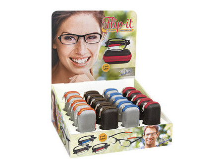 WEDO Lunettes de lecture pliables Flip-it, présentoir de 20