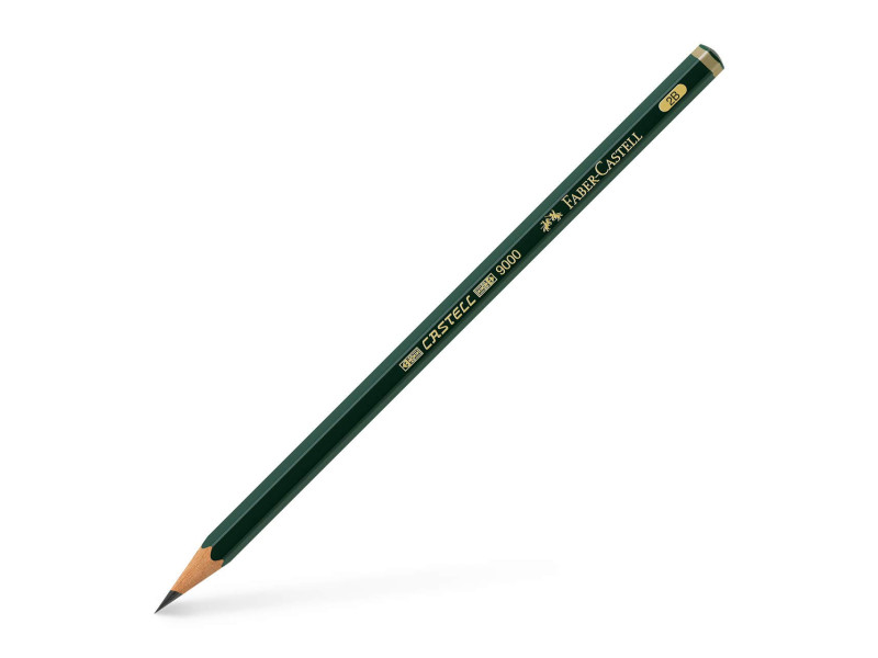 FABER-CASTELL Crayon CASTELL 9000, degré de dureté: 2B