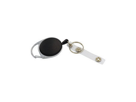 WEDO Clip de ceinture avec cordon en nylon extensible, noir/