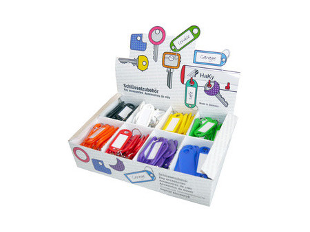 WEDO Porte-clés avec anneau, diamètre: 18 mm, présentoir