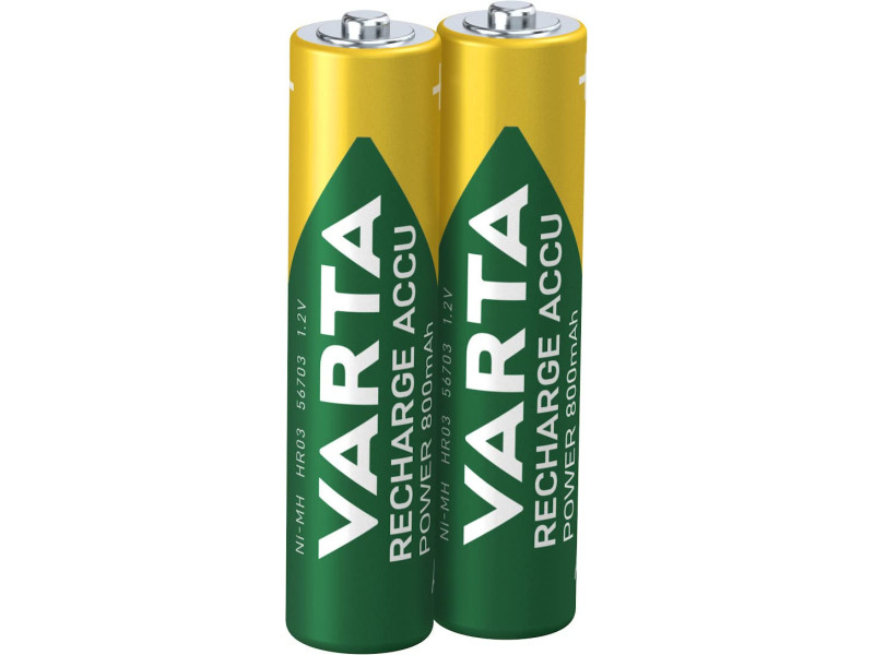 VARTA Pile NiMH 'Rechargeable Accu', Micro (AAA), 800 mAh