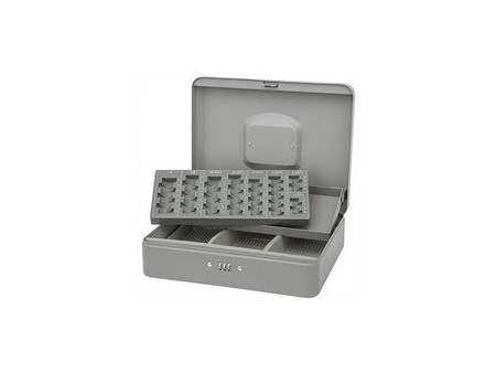 WEDO Caisse à monnaie standard, serrure à combinaison, gris