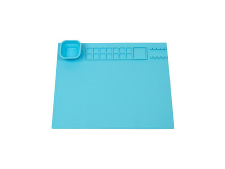 WEDO Tapis de peinture en silicone, bleu clair
