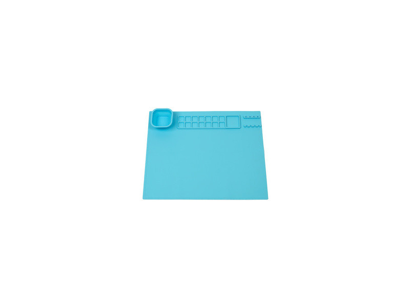 WEDO Tapis de peinture en silicone, bleu clair