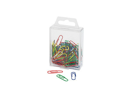 WEDO Trombones recouvertes de plastique, 27 mm, assorti