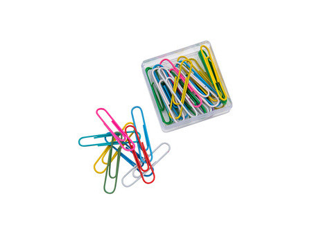 WEDO Trombones recouvertes de plastique, 27 mm, assorti