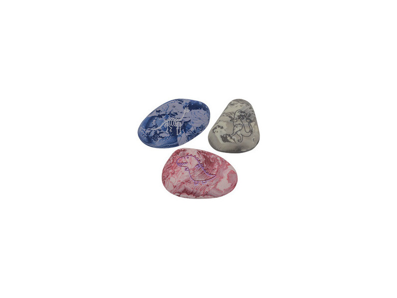 WEDO Gomme en plastique Pierre 'DINO', set de 3