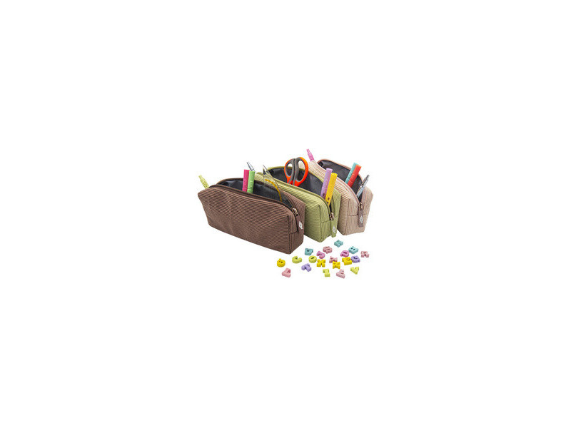 WEDO Trousse en velours côtelé, vert pistache