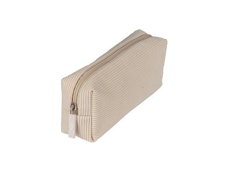 WEDO Trousse en velours côtelé, beige
