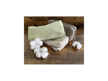 WEDO Trousse en velours côtelé, beige