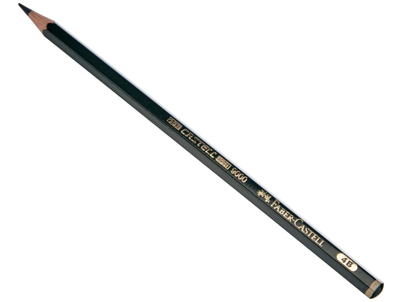 FABER-CASTELL Crayon CASTELL 9000, degré de dureté: 4B