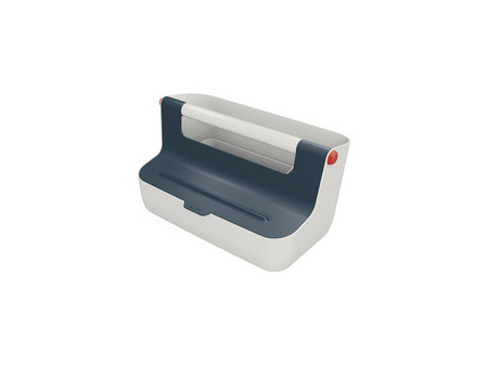 LEITZ Boîte de rangement portable Cosy, gris clair/bleu