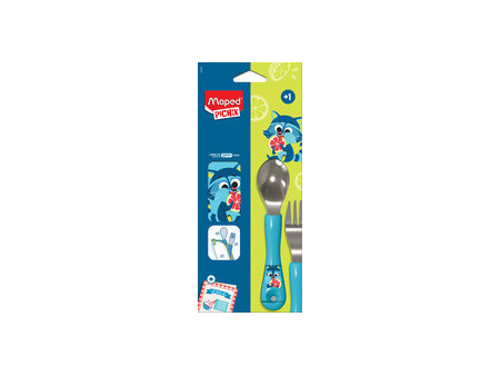 Maped PICNIK Set de couverts MINIZ Raton laveur, 3 pièces