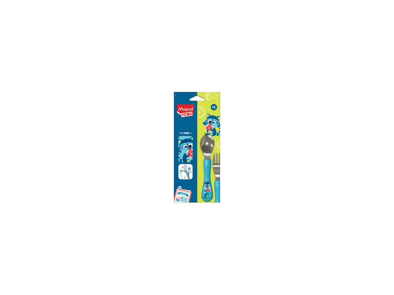 Maped PICNIK Set de couverts MINIZ Raton laveur, 3 pièces