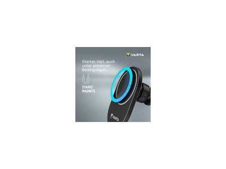 VARTA Chargeur Mag Pro Wireless Car Charger, noir