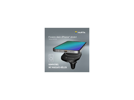 VARTA Chargeur Mag Pro Wireless Car Charger, noir