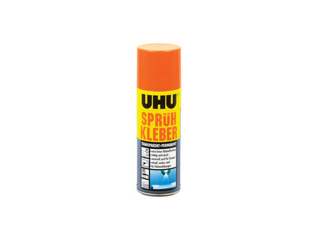 UHU Colle en spray, permanente, transparent, 200 ml