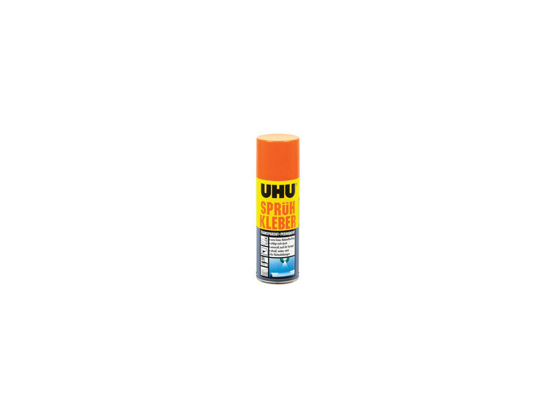 UHU Colle en spray, permanente, transparent, 200 ml