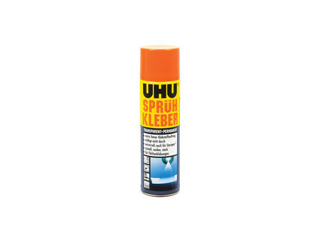 UHU Colle en spray, permanente, transparent, 200 ml