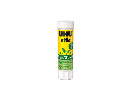 UHU Bâton de colle stic ReNATURE, sans solvants, 21 g, tube